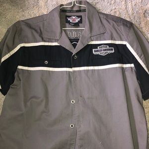 HARLEY DAVIDSON BUTTON UP